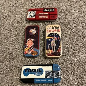 Fossil Retro Tin Box Collection - Tin only